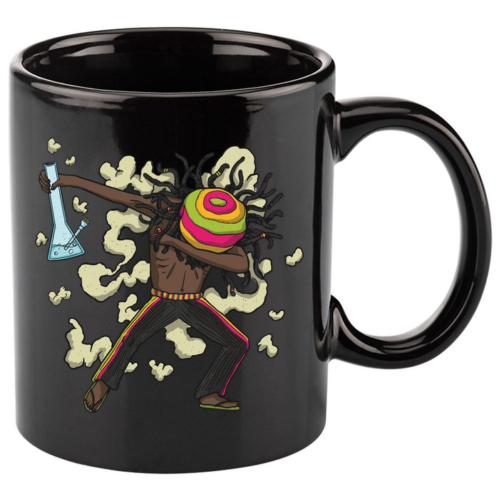 Rasta Man Dabbing 11oz C Handle Ceramic Mug