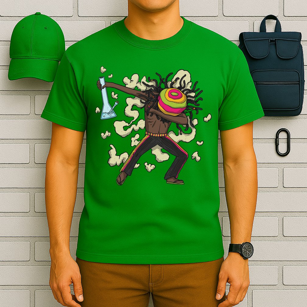 Rasta Man Dabbing T-Shirt