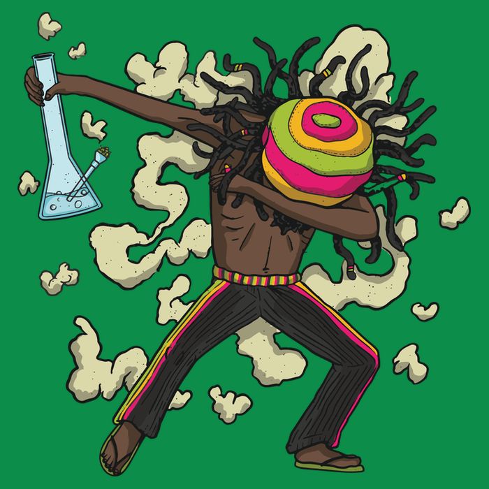Rasta Man Dabbing Tall T-Shirt