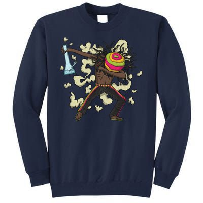 Rasta Man Dabbing Tall Sweatshirt