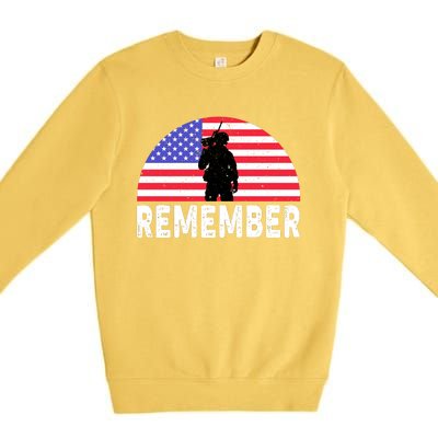 Remember Memorial Day T Premium Crewneck Sweatshirt