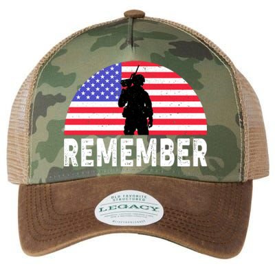 Remember Memorial Day T Legacy Tie Dye Trucker Hat