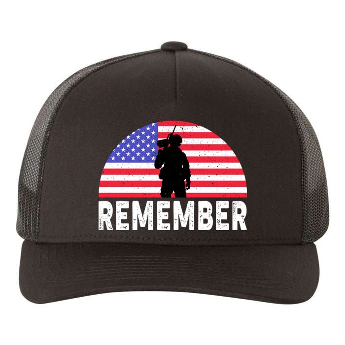 Remember Memorial Day T Yupoong Adult 5-Panel Trucker Hat