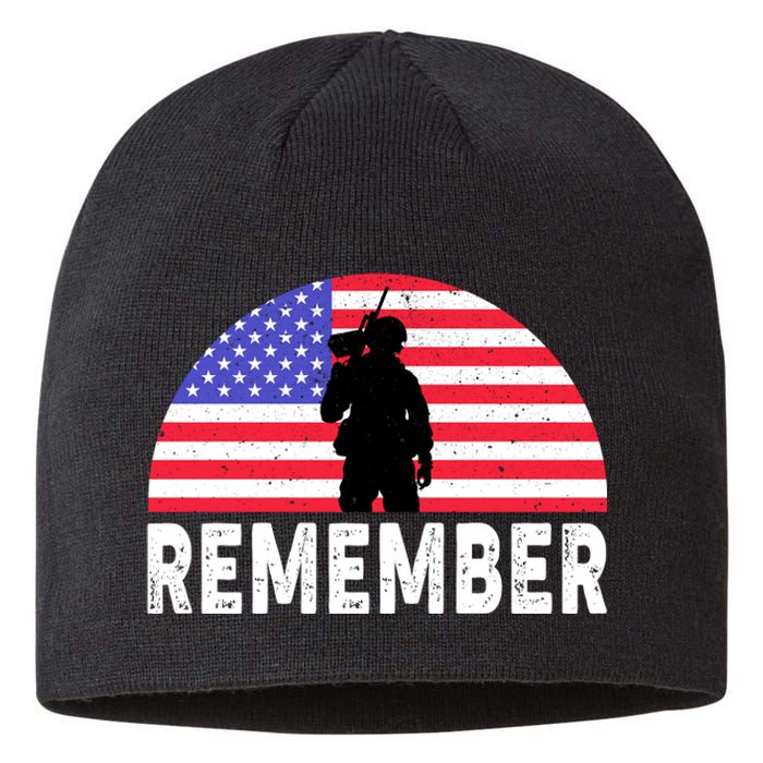 Remember Memorial Day T Sustainable Beanie