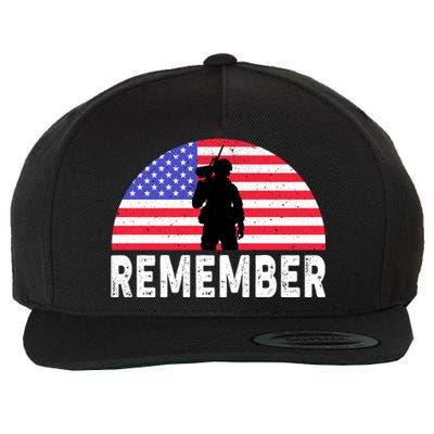 Remember Memorial Day T Wool Snapback Cap