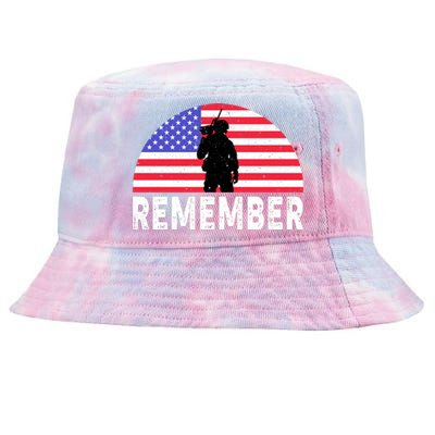 Remember Memorial Day T Tie-Dyed Bucket Hat