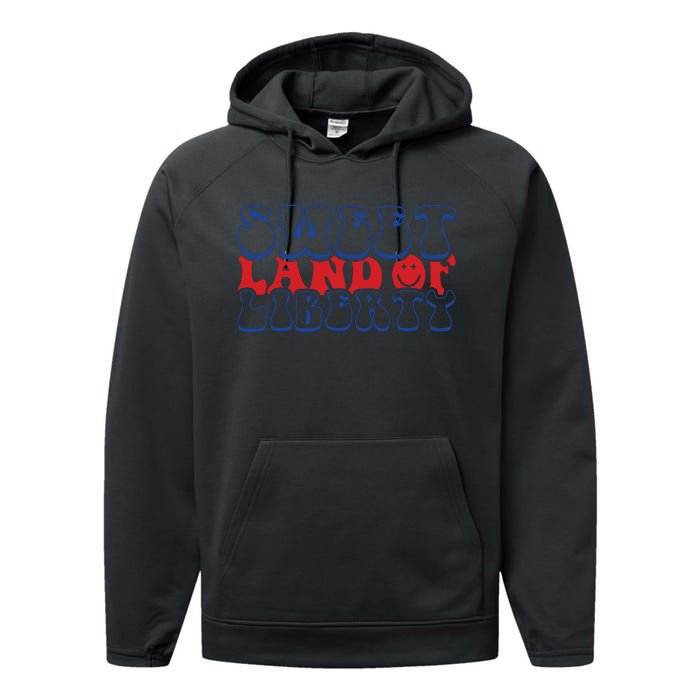 Retro Memorial Day T  Sweet Performance Fleece Hoodie