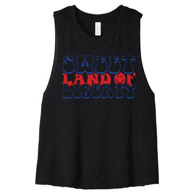 Retro Memorial Day T  Sweet Women's Racerback Cropped Tank