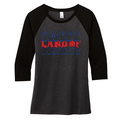 Retro Memorial Day T  Sweet Women's Tri-Blend 3/4-Sleeve Raglan Shirt