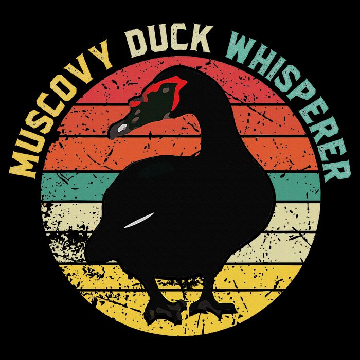 Retro Muscovy Duck Whisperer Funny Farmer Muscovy Duck Gift Drawstring Bag