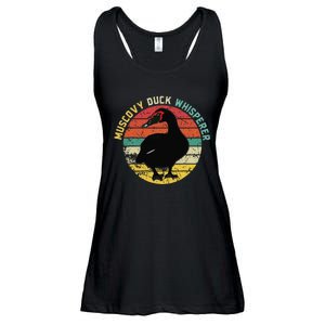 Retro Muscovy Duck Whisperer Funny Farmer Muscovy Duck Gift Ladies Essential Flowy Tank