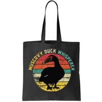 Retro Muscovy Duck Whisperer Funny Farmer Muscovy Duck Gift Tote Bag