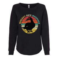 Retro Muscovy Duck Whisperer Funny Farmer Muscovy Duck Gift Womens California Wash Sweatshirt