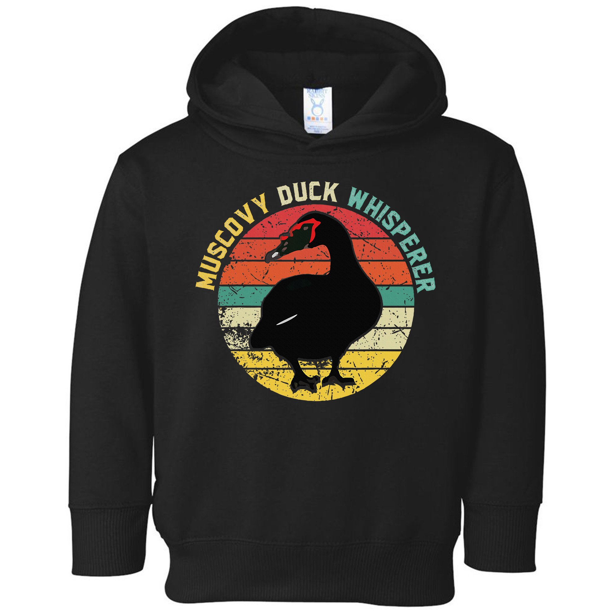 Retro Muscovy Duck Whisperer Funny Farmer Muscovy Duck Gift Toddler Hoodie
