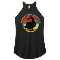 Retro Muscovy Duck Whisperer Funny Farmer Muscovy Duck Gift Women's Perfect Tri Rocker Tank