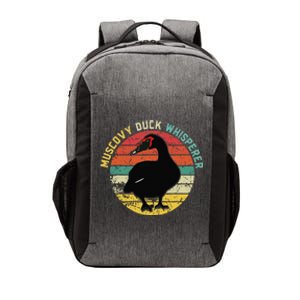 Retro Muscovy Duck Whisperer Funny Farmer Muscovy Duck Gift Vector Backpack