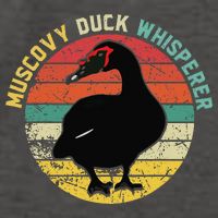 Retro Muscovy Duck Whisperer Funny Farmer Muscovy Duck Gift Vector Backpack