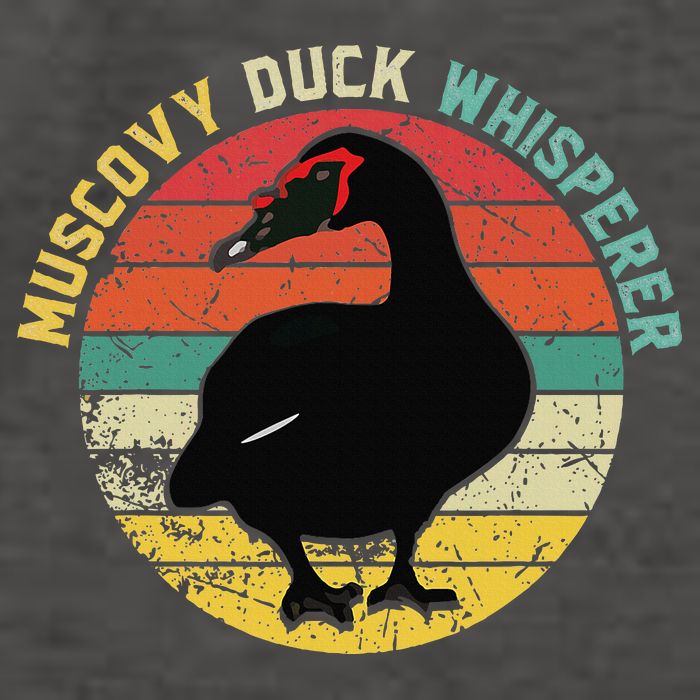 Retro Muscovy Duck Whisperer Funny Farmer Muscovy Duck Gift Vector Backpack