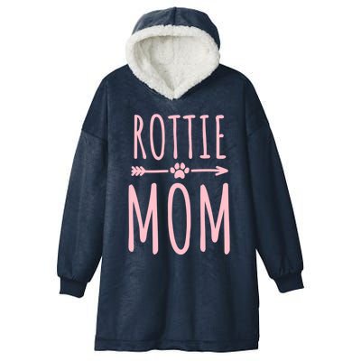 Rottweiler Mom Dog Owner Gift Rottie Mom Gift Hooded Wearable Blanket