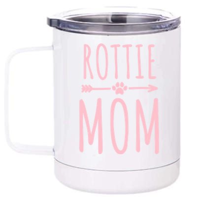 Rottweiler Mom Dog Owner Gift Rottie Mom Gift 12 oz Stainless Steel Tumbler Cup