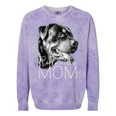 Rottweiler Mom Dog Colorblast Crewneck Sweatshirt