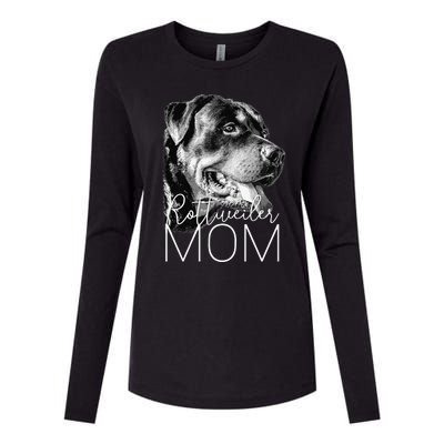 Rottweiler Mom Dog Womens Cotton Relaxed Long Sleeve T-Shirt