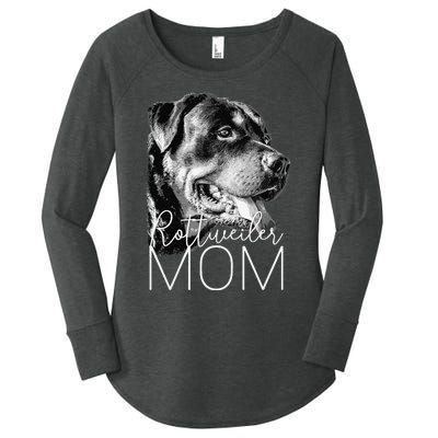 Rottweiler Mom Dog Women's Perfect Tri Tunic Long Sleeve Shirt