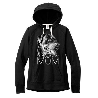 Rottweiler Mom Dog Women's Fleece Hoodie