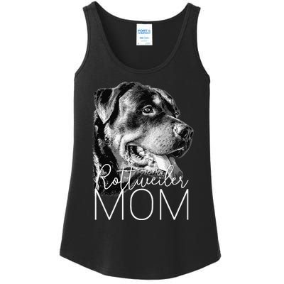 Rottweiler Mom Dog Ladies Essential Tank