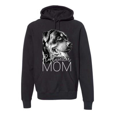 Rottweiler Mom Dog Premium Hoodie