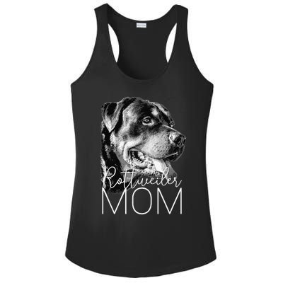 Rottweiler Mom Dog Ladies PosiCharge Competitor Racerback Tank