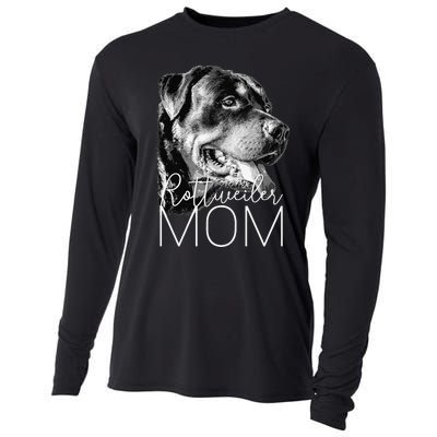 Rottweiler Mom Dog Cooling Performance Long Sleeve Crew