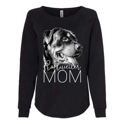 Rottweiler Mom Dog Womens California Wash Sweatshirt