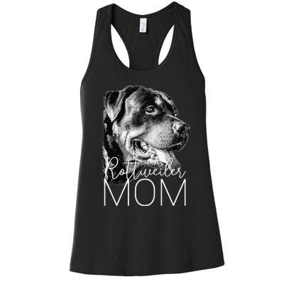 Rottweiler Mom Dog Women's Racerback Tank