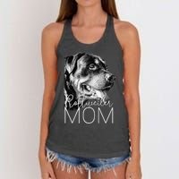 Rottweiler Mom Dog Women's Knotted Racerback Tank