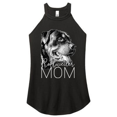 Rottweiler Mom Dog Women’s Perfect Tri Rocker Tank