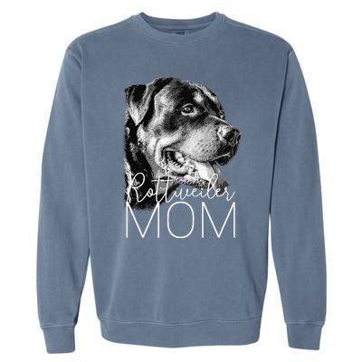 Rottweiler Mom Dog Garment-Dyed Sweatshirt