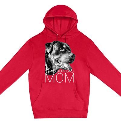 Rottweiler Mom Dog Premium Pullover Hoodie