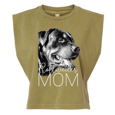 Rottweiler Mom Dog Garment-Dyed Women's Muscle Tee