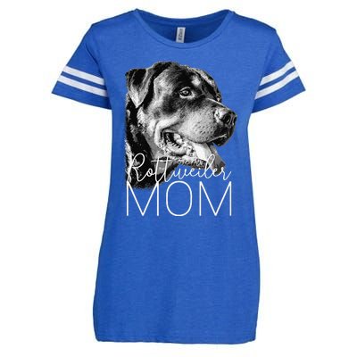 Rottweiler Mom Dog Enza Ladies Jersey Football T-Shirt