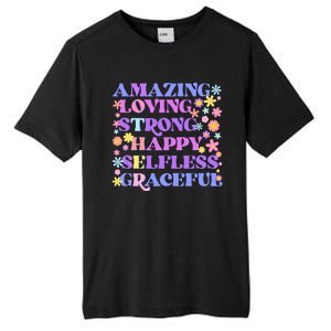 Retro Mother Day Amazing Loving Strong Happy Selfless Graceful Tall Fusion ChromaSoft Performance T-Shirt