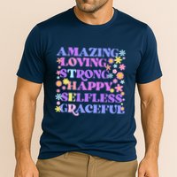 Retro Mother Day Amazing Loving Strong Happy Selfless Graceful Cooling Performance Crew T-Shirt