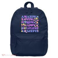 Retro Mother Day Amazing Loving Strong Happy Selfless Graceful 16 in Basic Backpack
