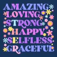 Retro Mother Day Amazing Loving Strong Happy Selfless Graceful Zip Tote Bag