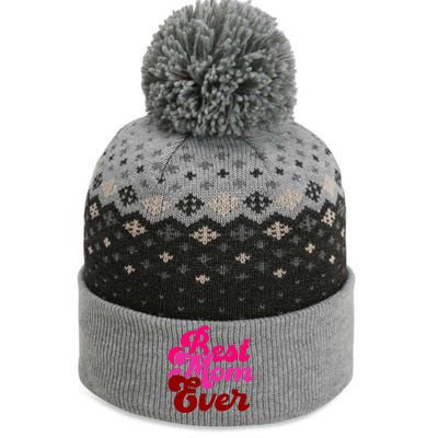 Retro Mothers Day T , Best The Baniff Cuffed Pom Beanie