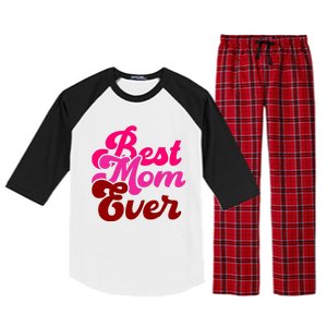 Retro Mothers Day T , Best Raglan Sleeve Pajama Set