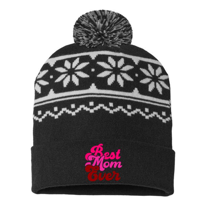 Retro Mothers Day T , Best USA-Made Snowflake Beanie