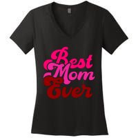 Retro Mothers Day T , Best Women's V-Neck T-Shirt