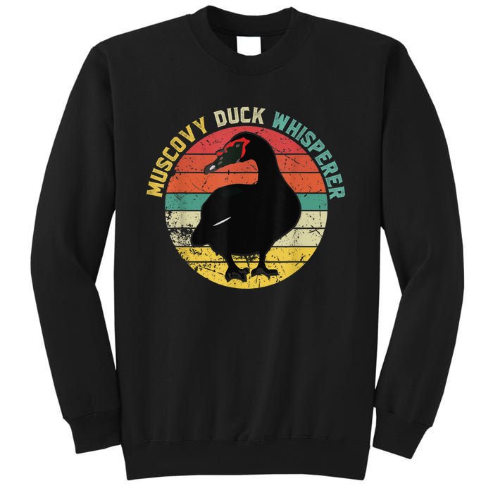 Retro Muscovy Duck Whisperer Funny Farmer Muscovy Duck Gift Sweatshirt