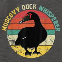 Retro Muscovy Duck Whisperer Funny Farmer Muscovy Duck Gift Vector Backpack